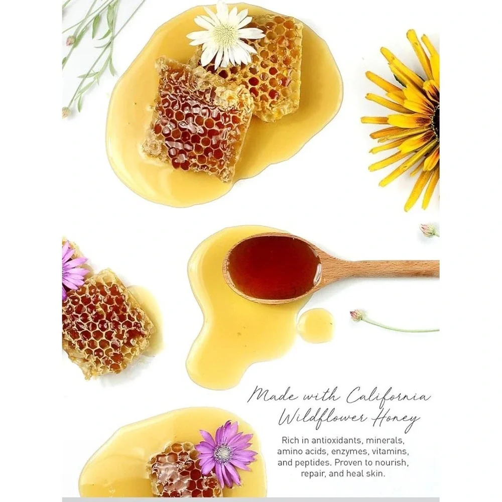 Marin Bee Lip Repair High Gloss Hydration Honey Calendula Pomegranate 0.32oz NEW